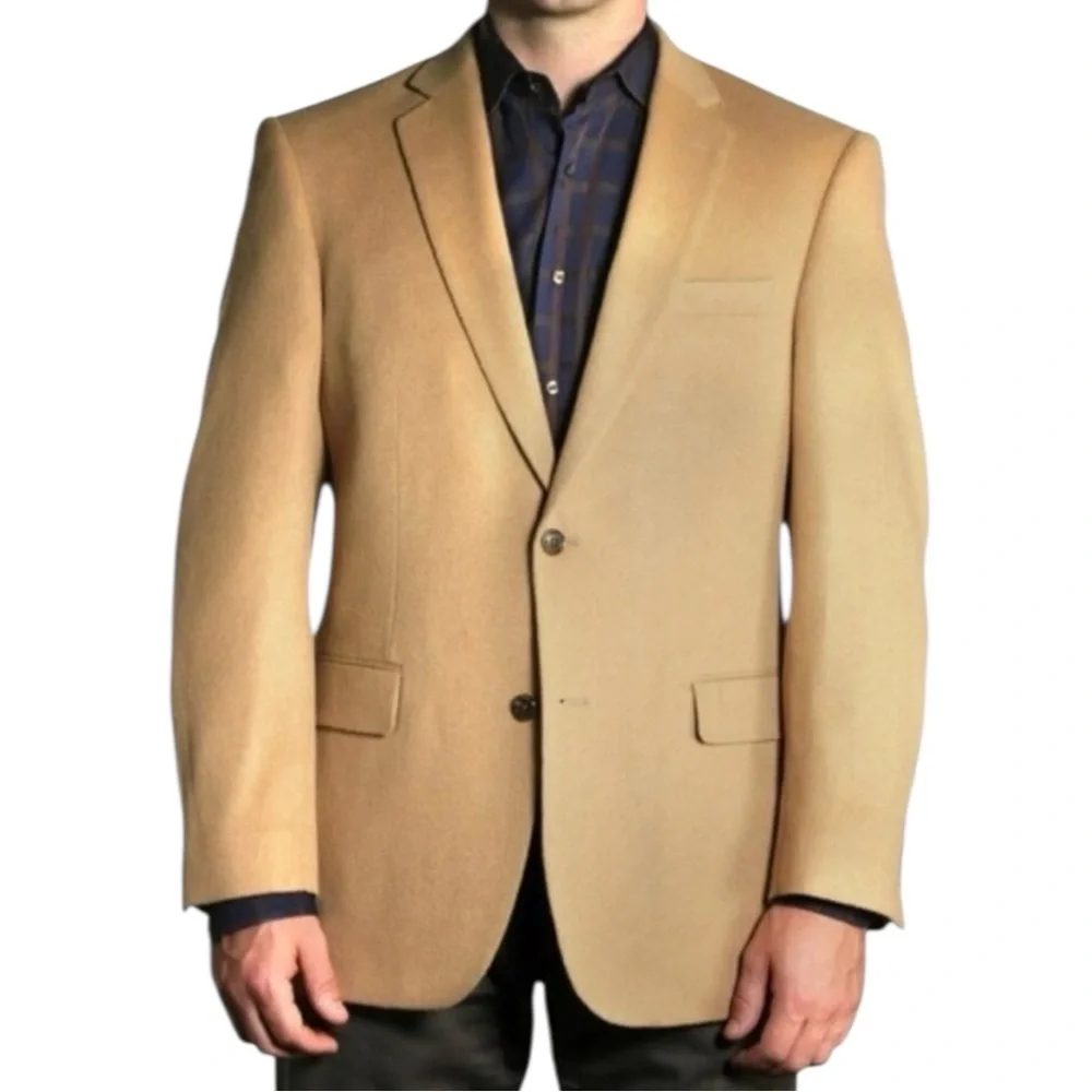 HASPEL 100% Camel Hair Sports Coat in Natural Tan Size 42R  -- QUIET LUXURY!!!!